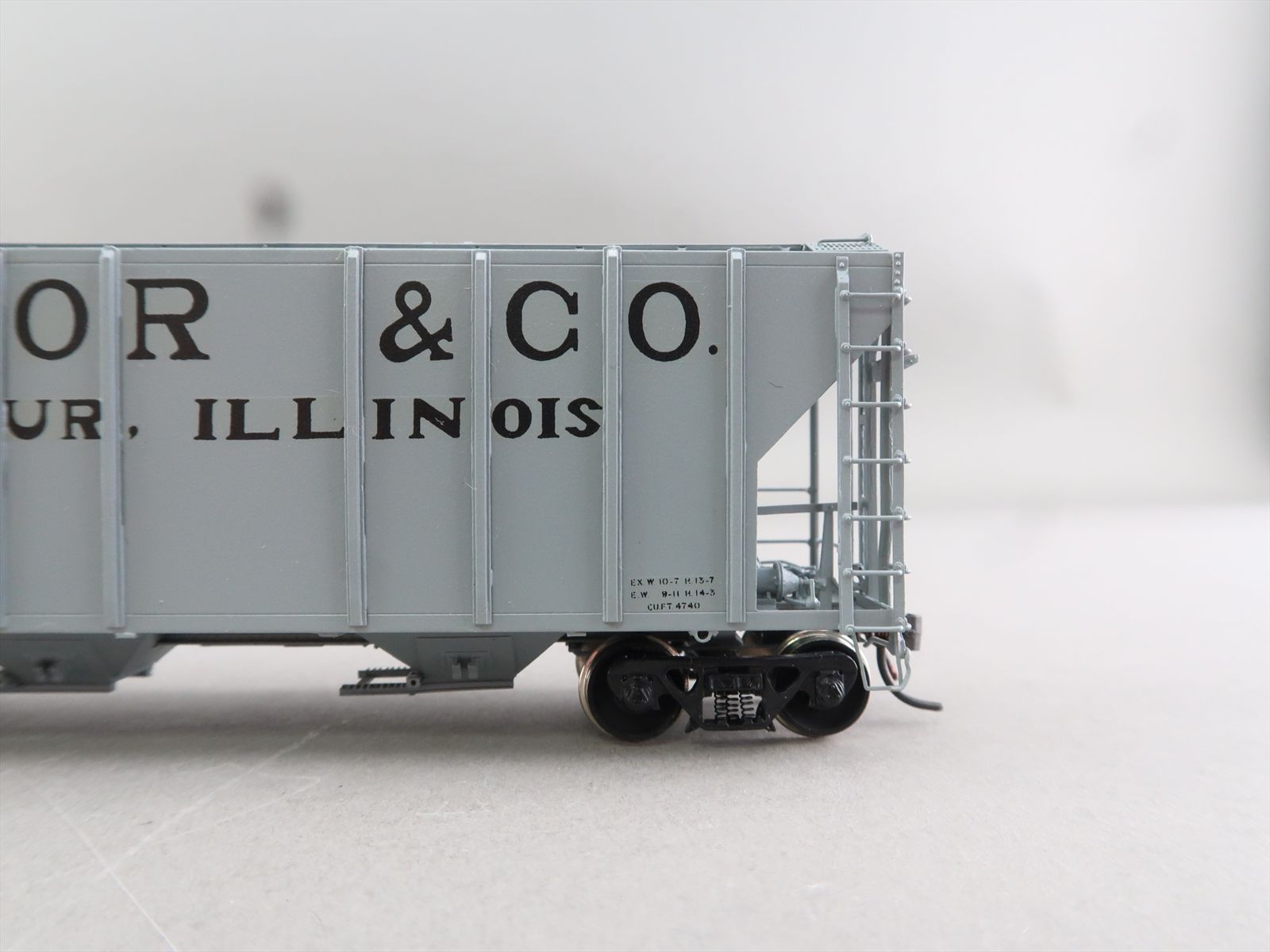 HO Brass Model - OMI 3275.12 TLCX Tabor & Co. P/S PS2-CD Covered Hopper ...