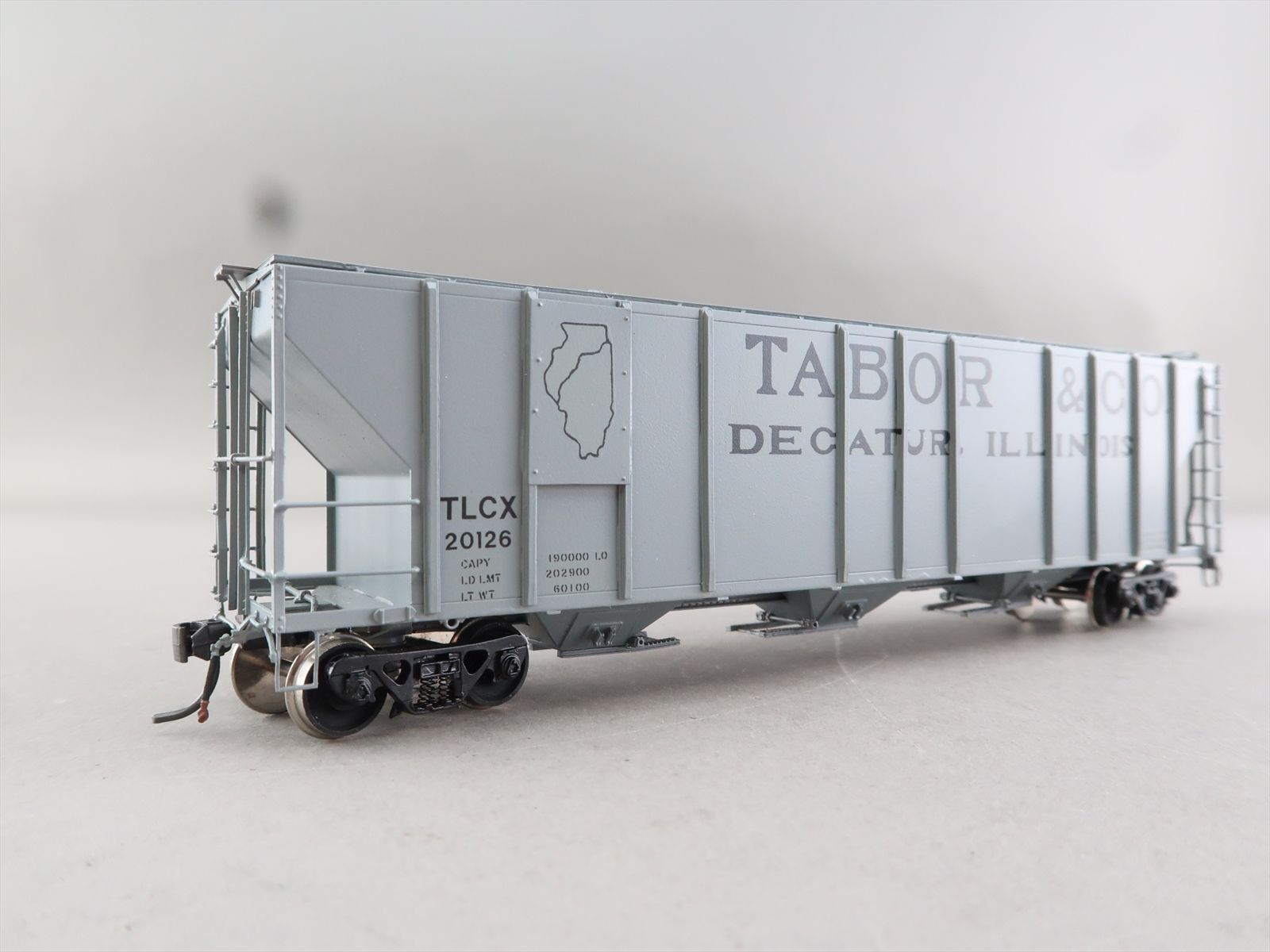 HO Brass Model - OMI 3275.12 TLCX Tabor & Co. P/S PS2-CD Covered Hopper ...