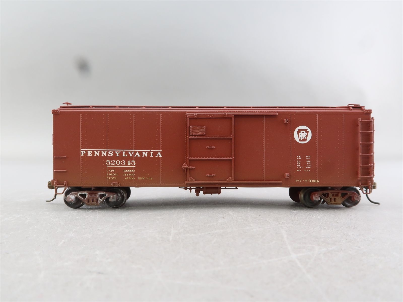 HO Brass Model - OMI 3016 PRR Pennsylvania X-28a Boxcar Box Car #520345 ...