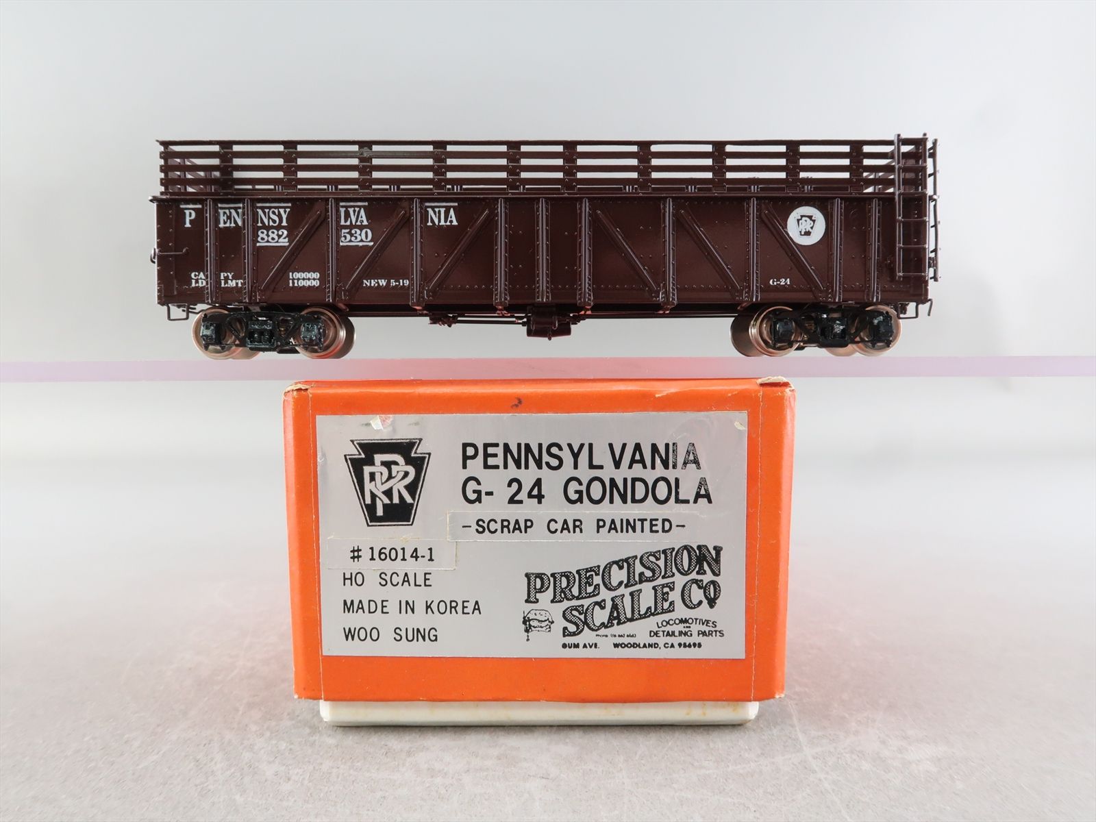 HO Brass Model - PSC 16014-1 PRR Pennsylvania G-24 Gondola Scrap Car ...