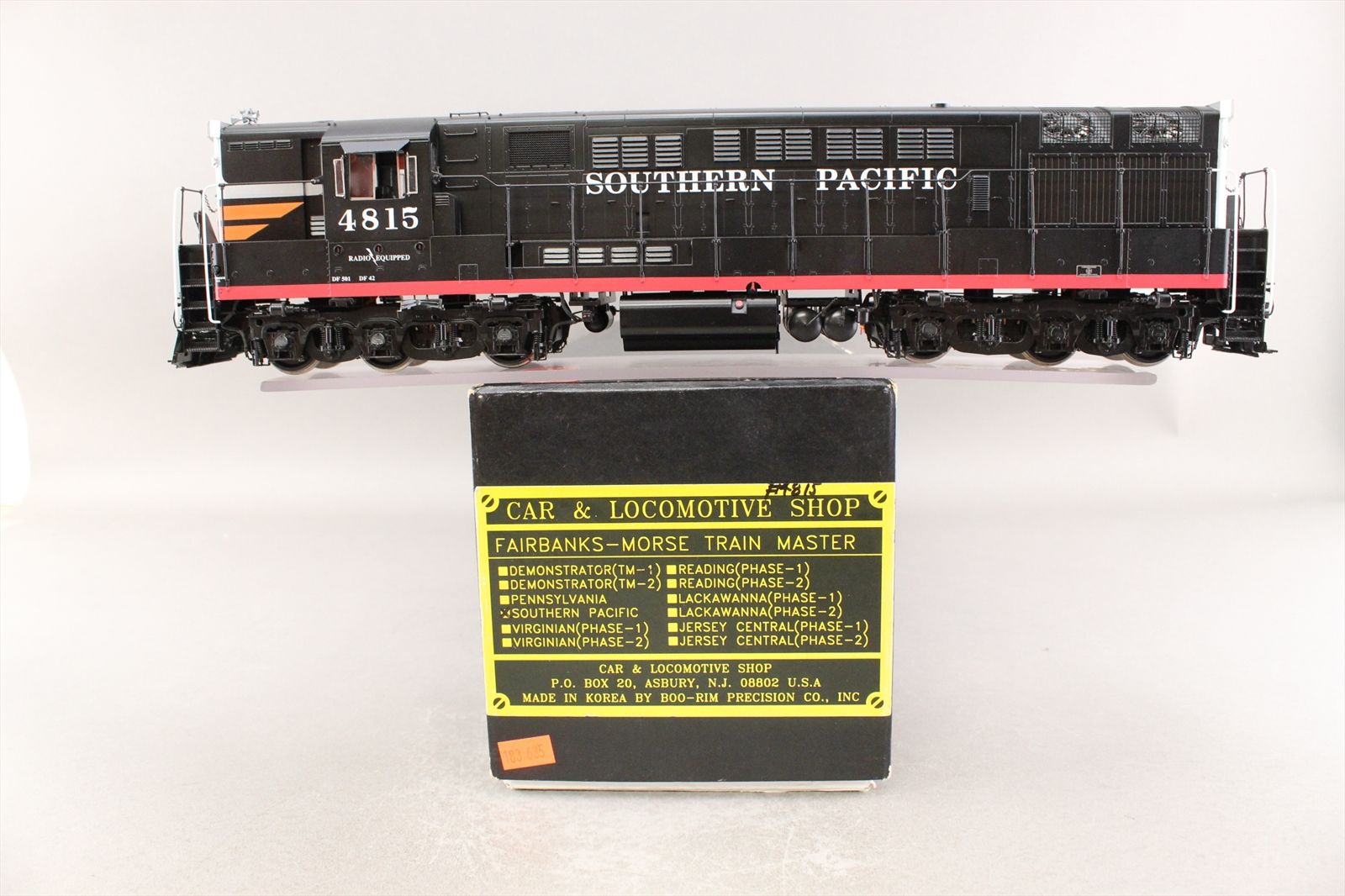 O Brass Model - C&LS SP Southern Pacific F-M Fairbanks Morse Train ...
