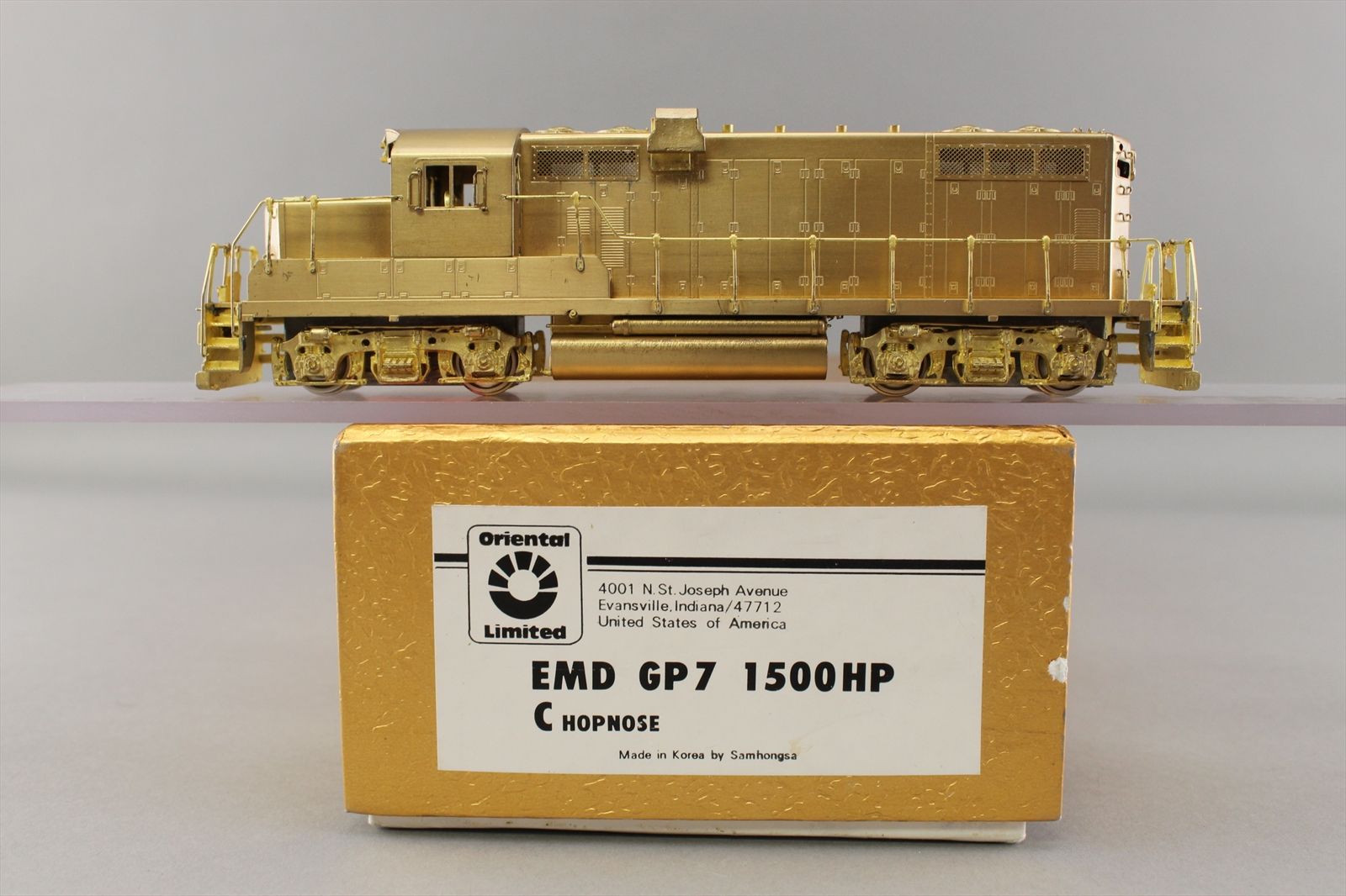 HO Brass Model - Oriental EMD GP7 1500HP Diesel Chopnose - Unpainted ...