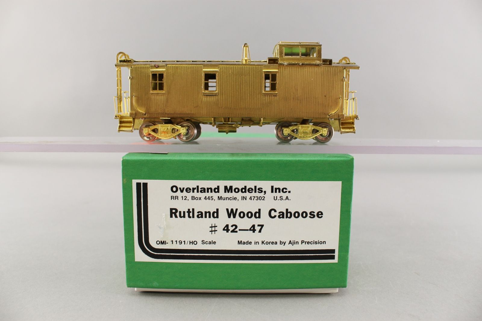 HO Brass Model - OMI 1191 Rutland Wood Caboose #42-47 - Unpainted ...