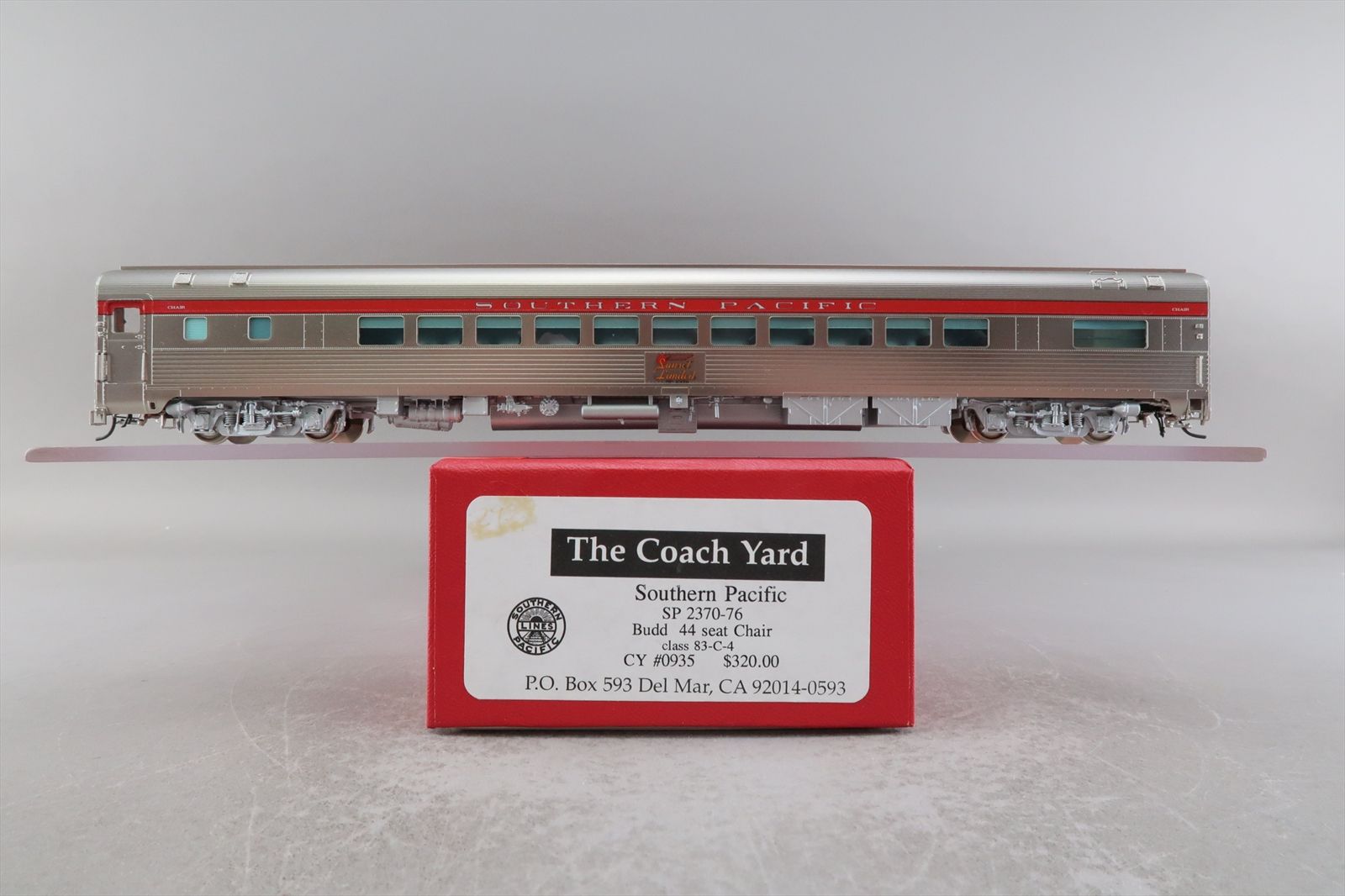 HO Brass Model - TCY 0935 SP Southern Pacific Budd 44 Seat Chair Car 83 ...