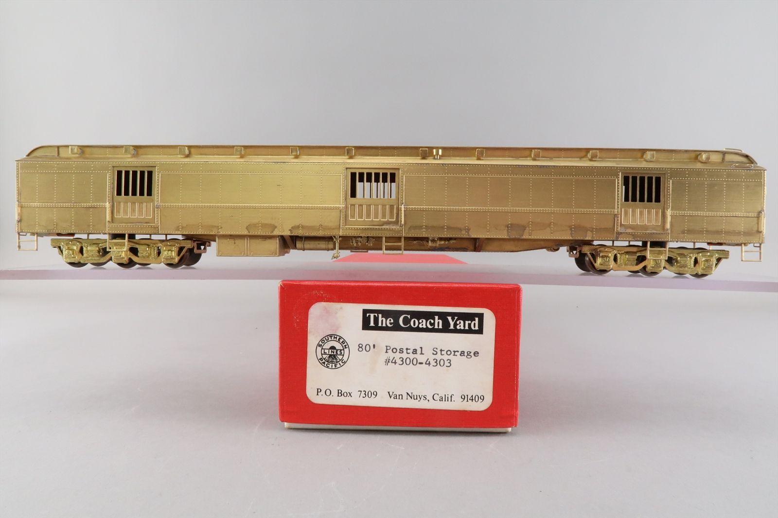 HO Brass Model - TCY 0003 SP Southern Pacific 80' Postal Storage Car ...