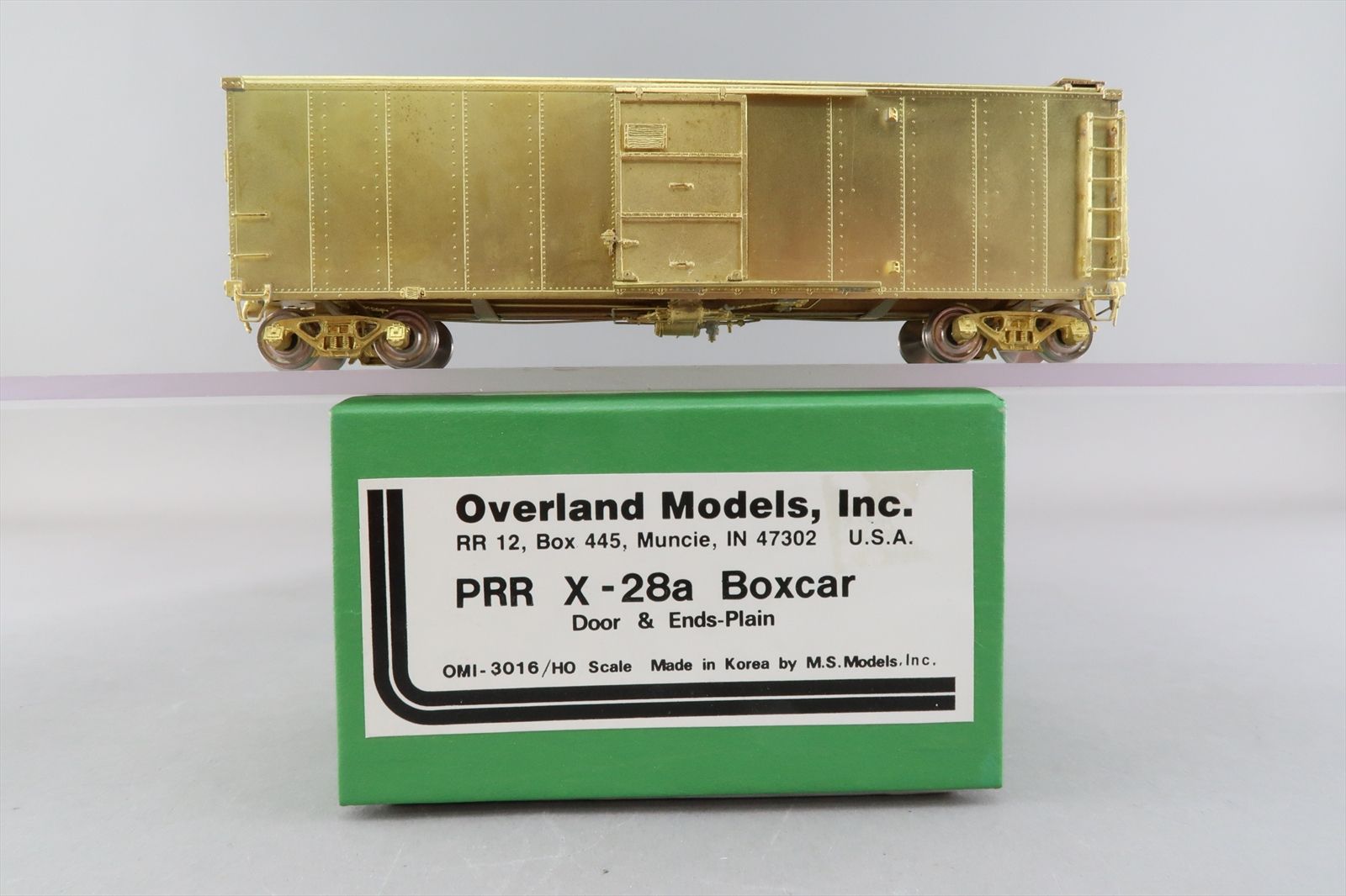 HO Brass Model - OMI 3016 PRR Pennsylvania X-28a Boxcar Box Car Plain ...