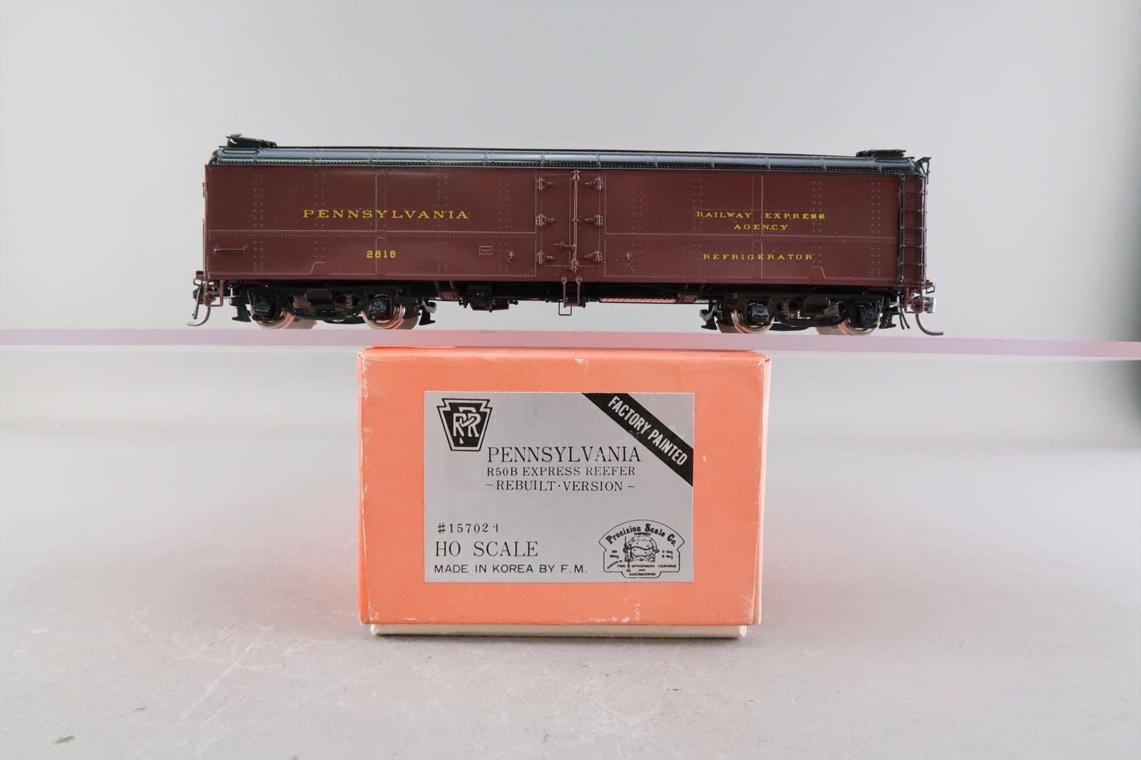 HO Brass Model - PSC 15702-1 PRR Pennsylvania R50B Express Reefer #2618 ...