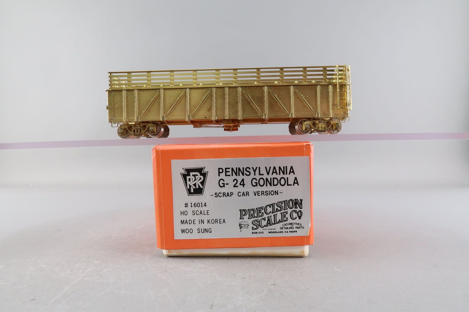 HO Brass Model - PSC 16014 PRR Pennsylvania G-24 Gondola Scrap Car ...