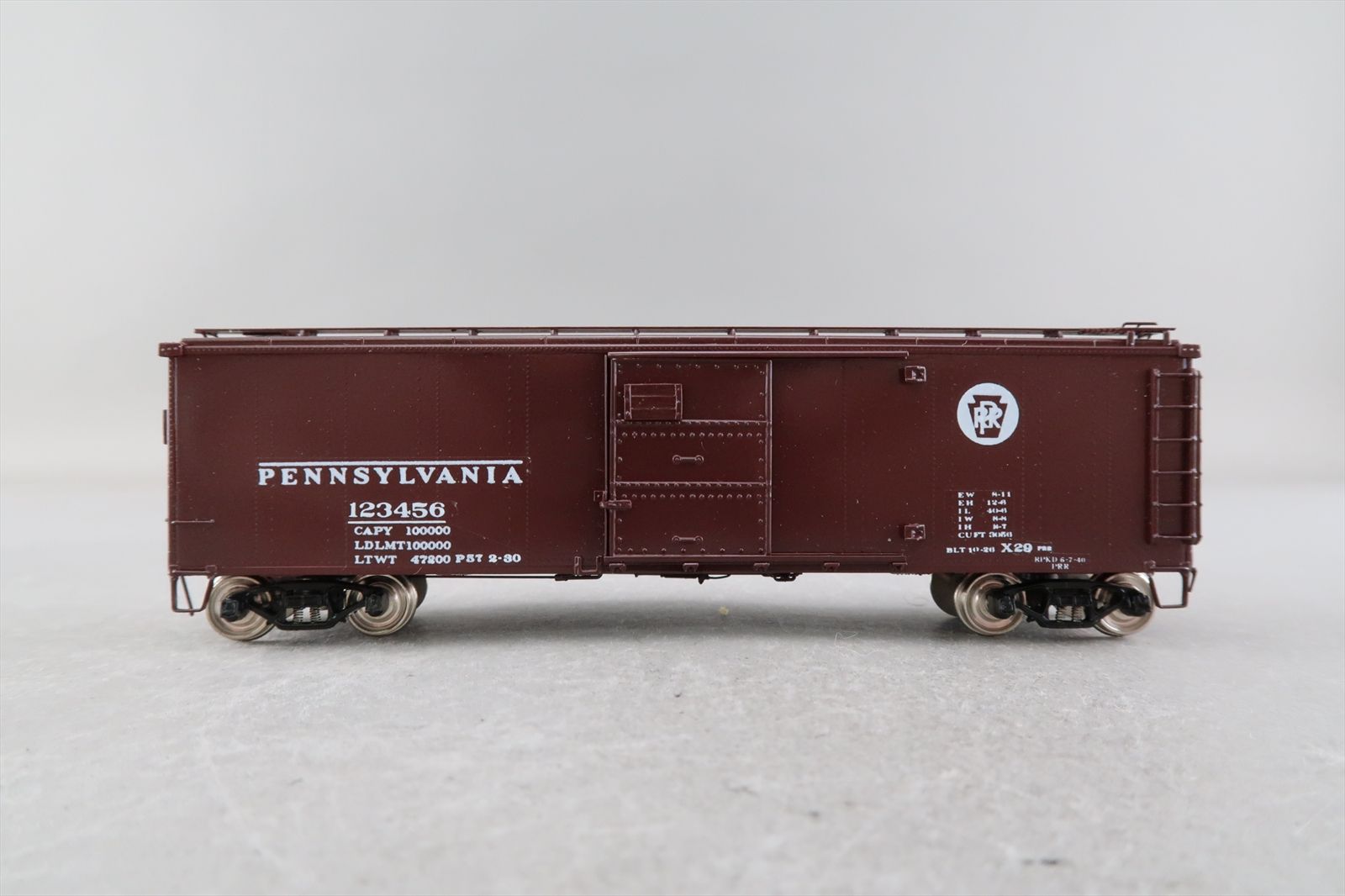 HO Brass Model - PSC 16020-1 PRR Pennsylvania X-29 Box Car Boxcar Small ...
