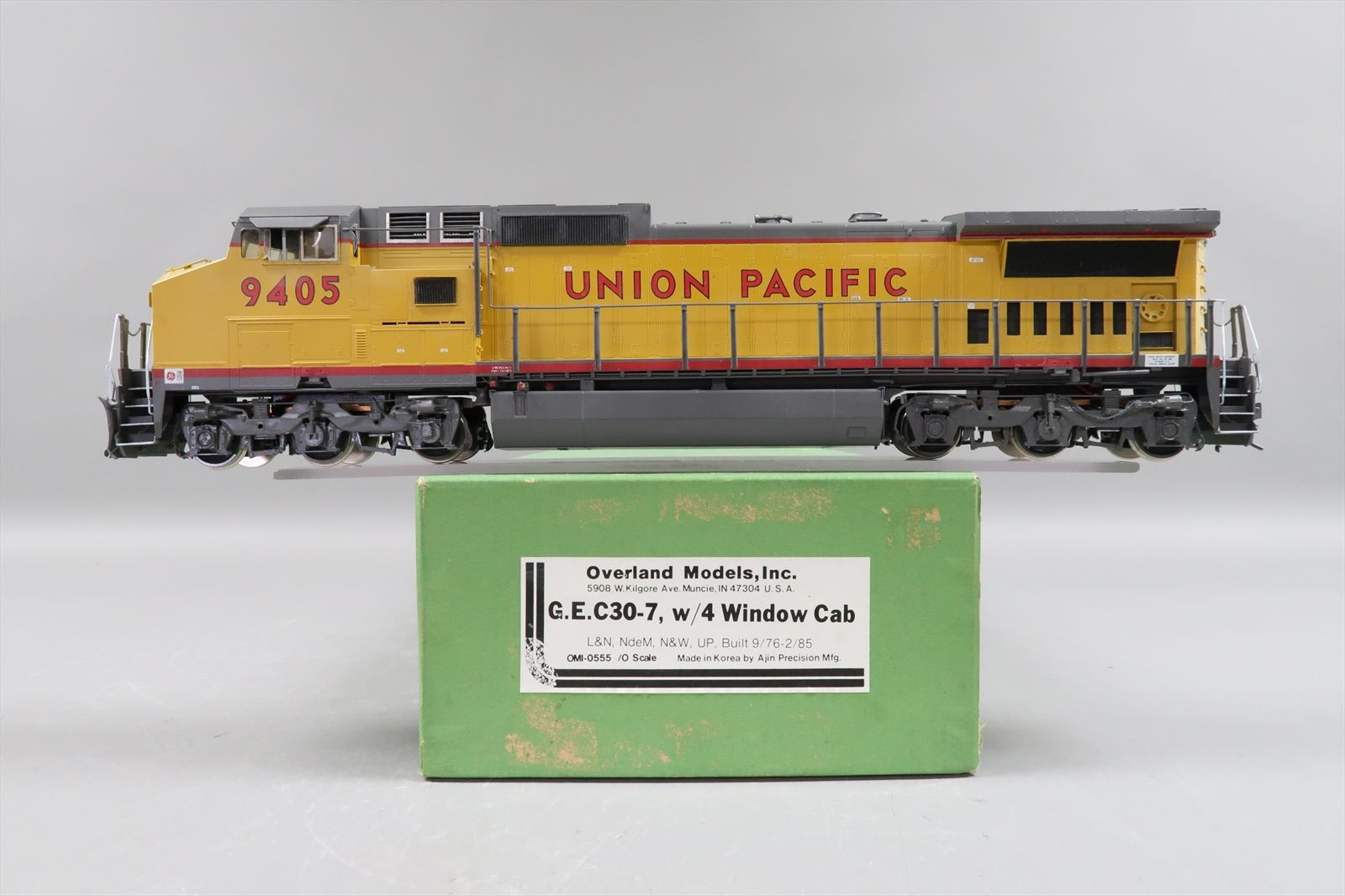 O Brass Model - OMI 0555 UP Union Pacific GE C30-7 w/4 Winodw Cab #9405 ...