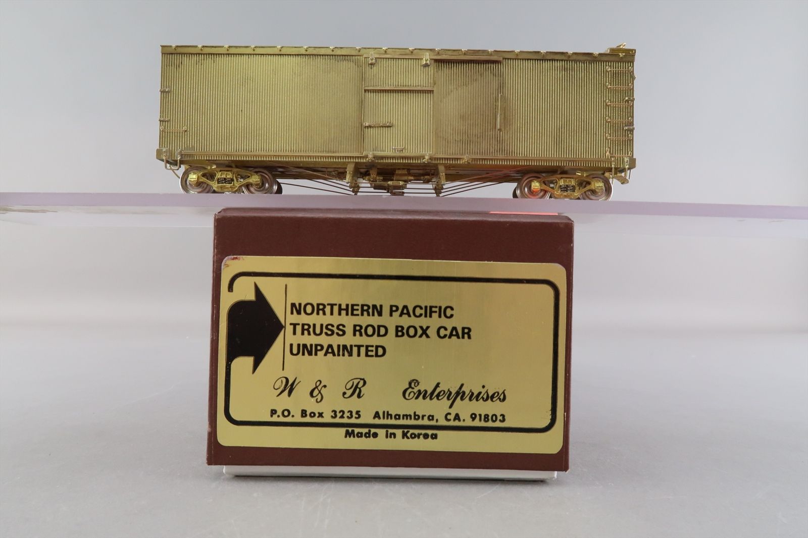 HO Brass Model - W&R NP Northern Pacific Truss Rod Boxcar Box Car ...