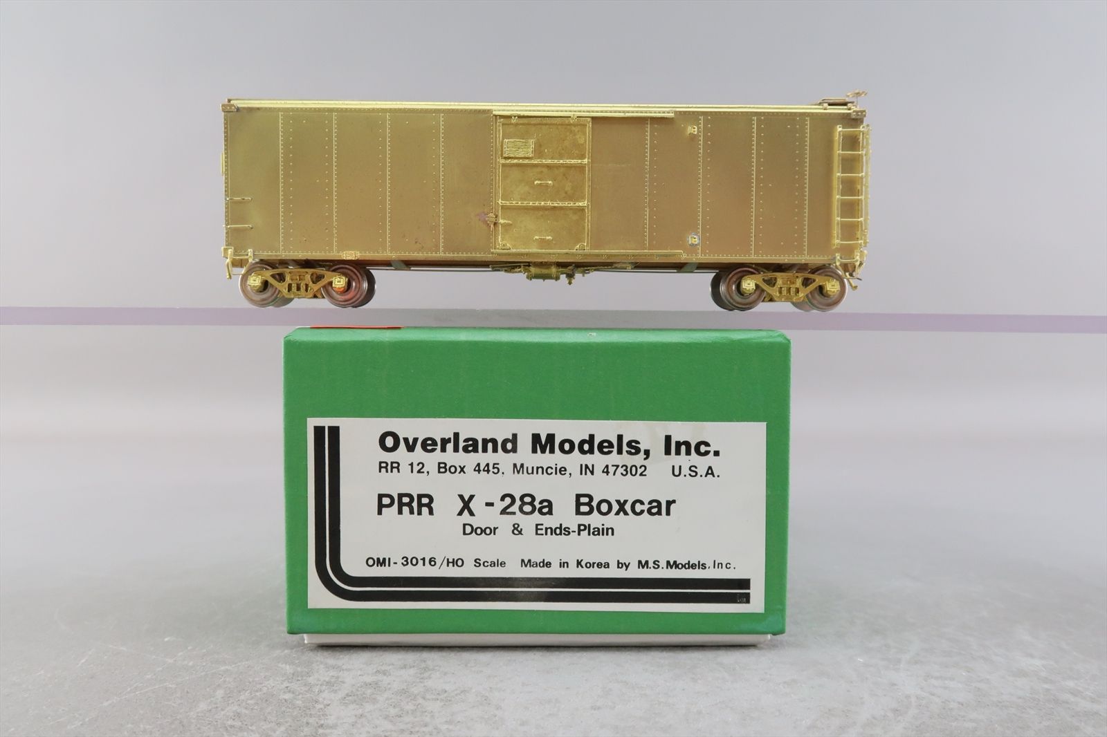 HO Brass Model - OMI 3016 PRR Pennsylvania X-28a Boxcar Box Car ...