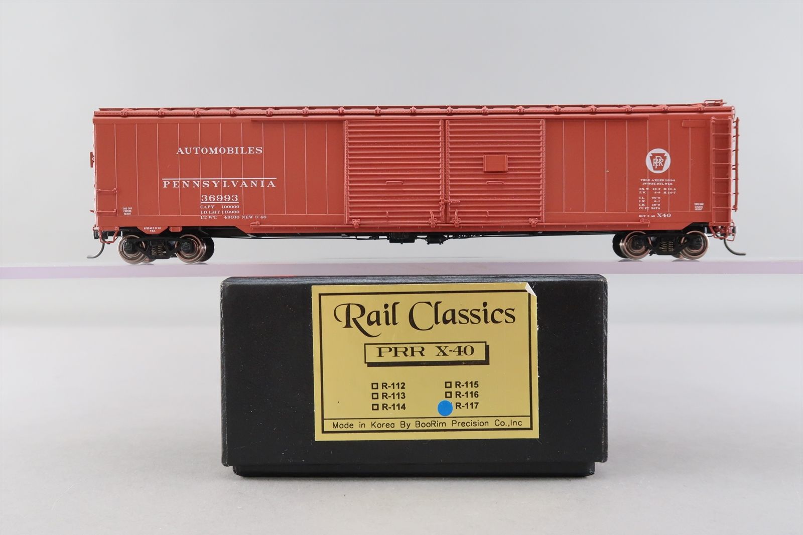 HO Brass Model - Rail Classics R-117 PRR Pennsylvania Auto Automobile ...