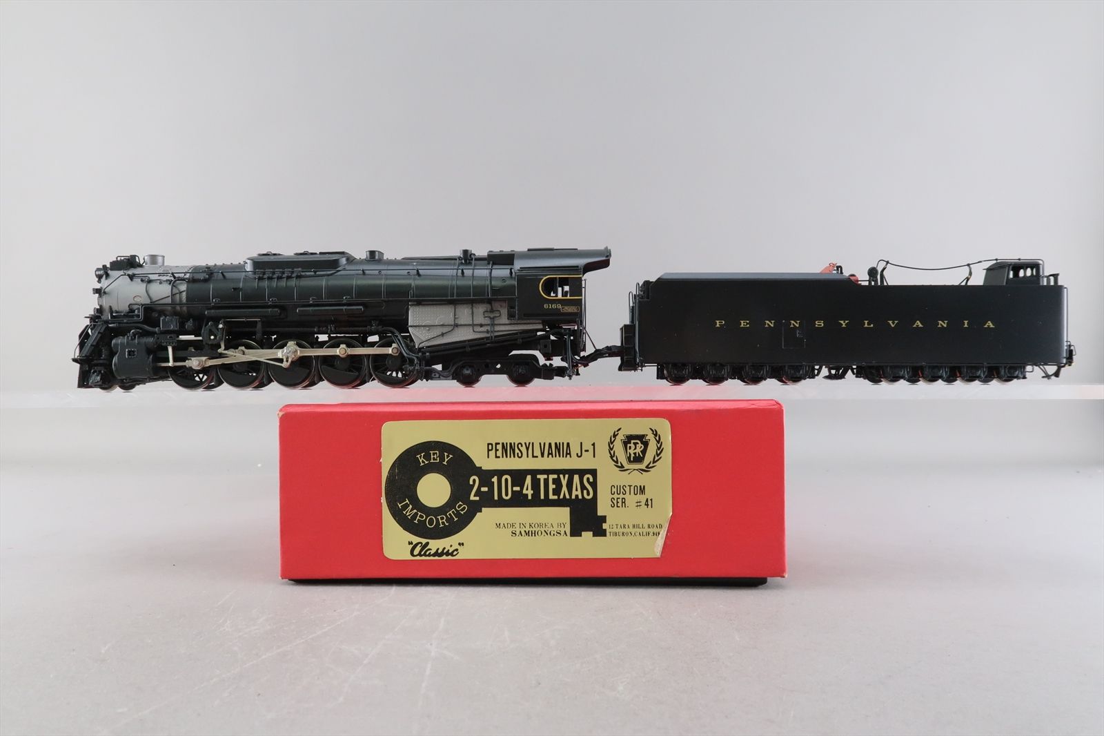 HO Brass Model - Key CS#41 PRR Pennsylvania J-1 2-10-4 #6169 - F/P ...