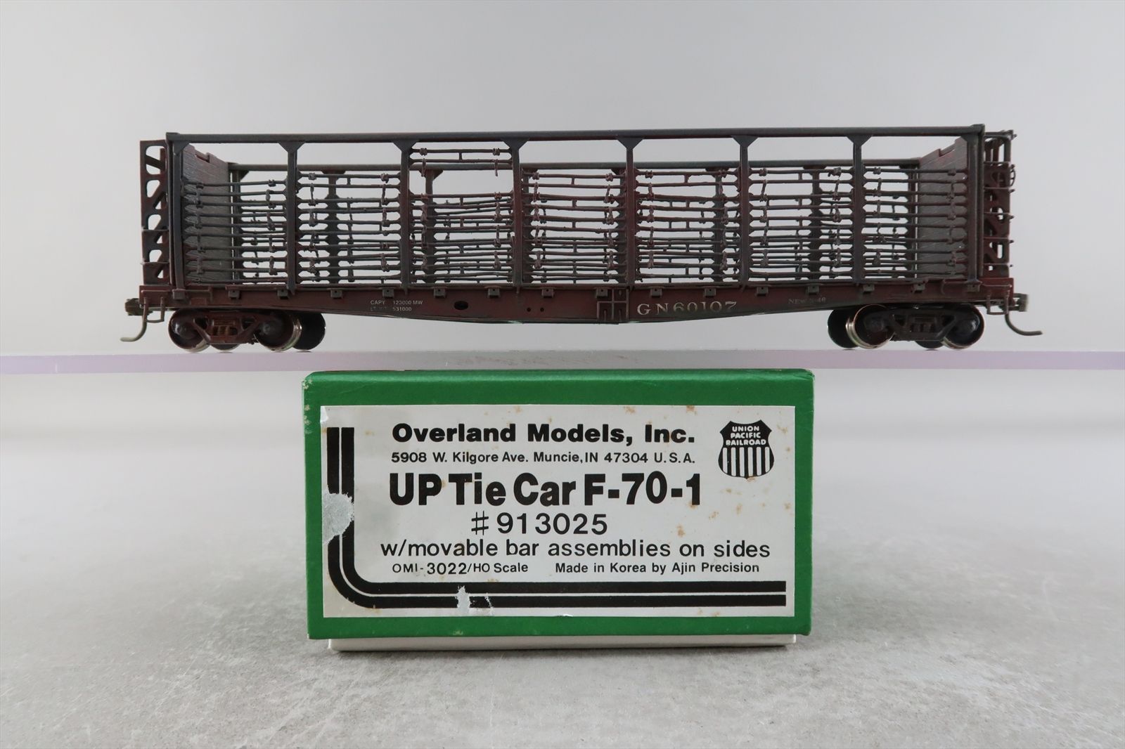 HO Brass Model - OMI 3022 UP as GN Great Northern F-70-1 Tie Car #60107 ...