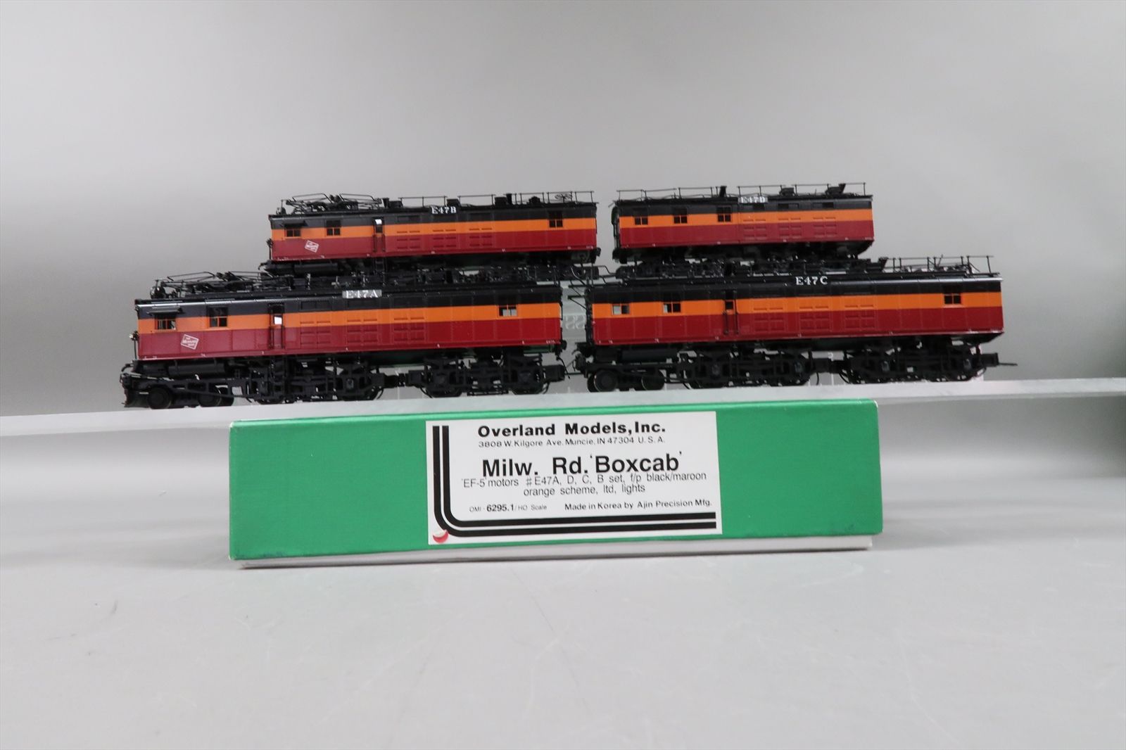 HO Brass Model - OMI 6295.1 Milwaukee Boxcabs EF-5 E47 Set ABCD - F/P ...