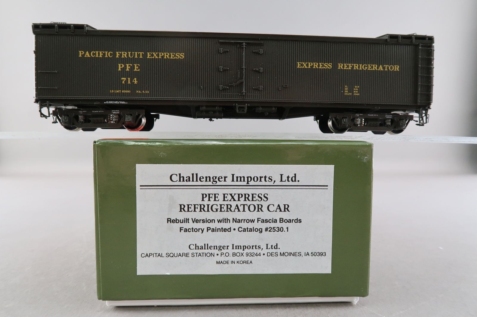 HO Brass Model - CIL 2530.1 PFE Pacific Fruit Express Reefer ...