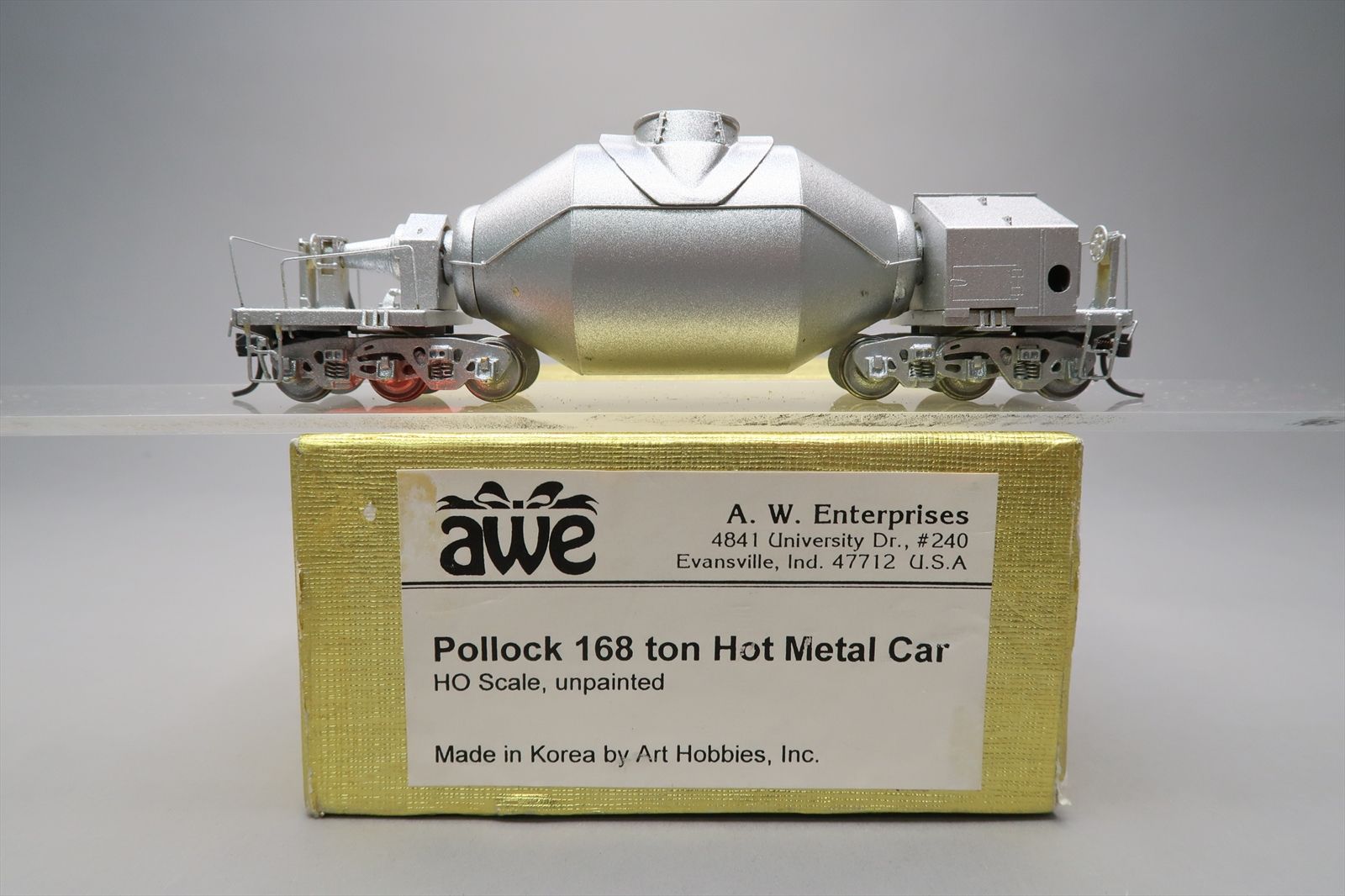 HO Brass Model - AWE 01101 Pollock 168 Ton Hot Metal Car - Custom ...