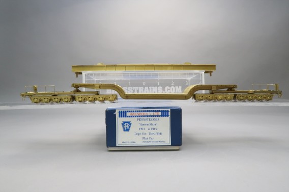 Earnest Trains HO Scale F40 HD Depressed Center Flat Car – Pennsylvania RR Kit