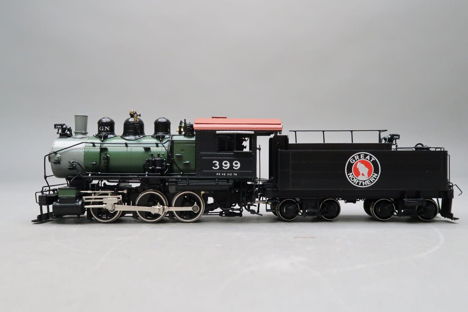 HO Brass Model - W&R Version 4 GN Great Northern A-9 0-6-0 Glacier Park ...