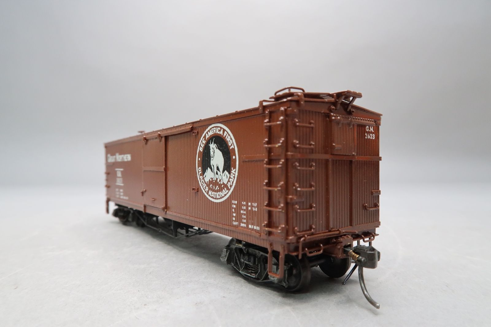HO Brass Model - NPP 2620 (A) GN Great Northern Boxcar KC Brake System ...