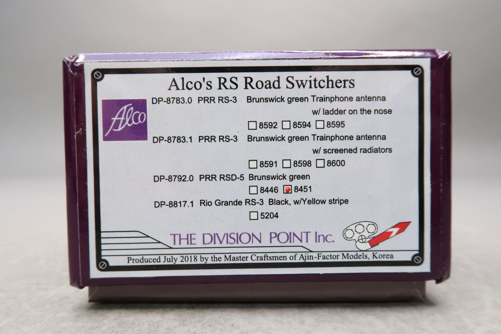 HO Brass Model - DP 8792.0 PRR Pennsylvania RSD-5 Brunswick Green #8451 ...