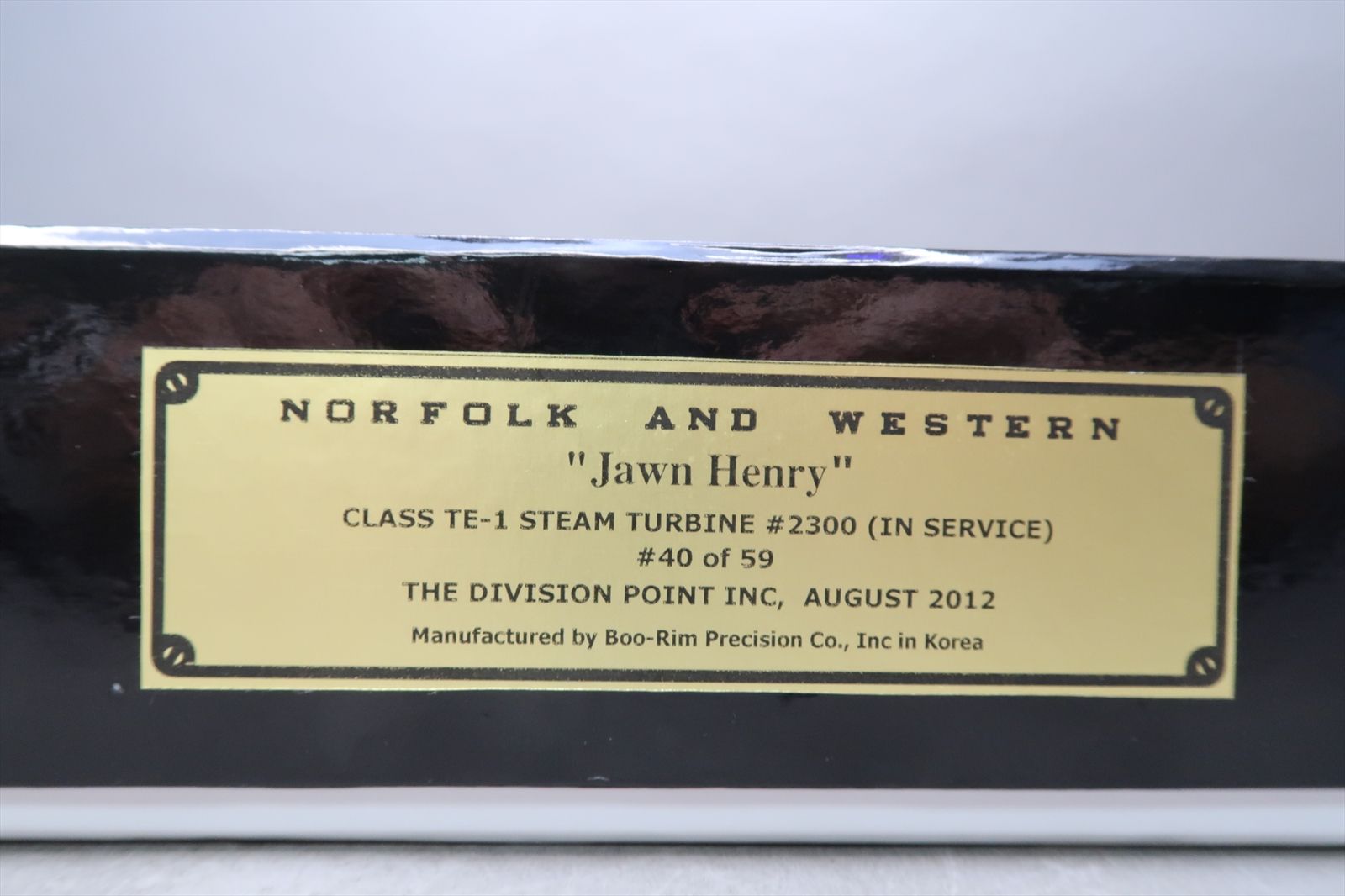 HO Brass Model - DP N&W Norfolk & Western Jawn Henry TE-1 Steam Turbine ...