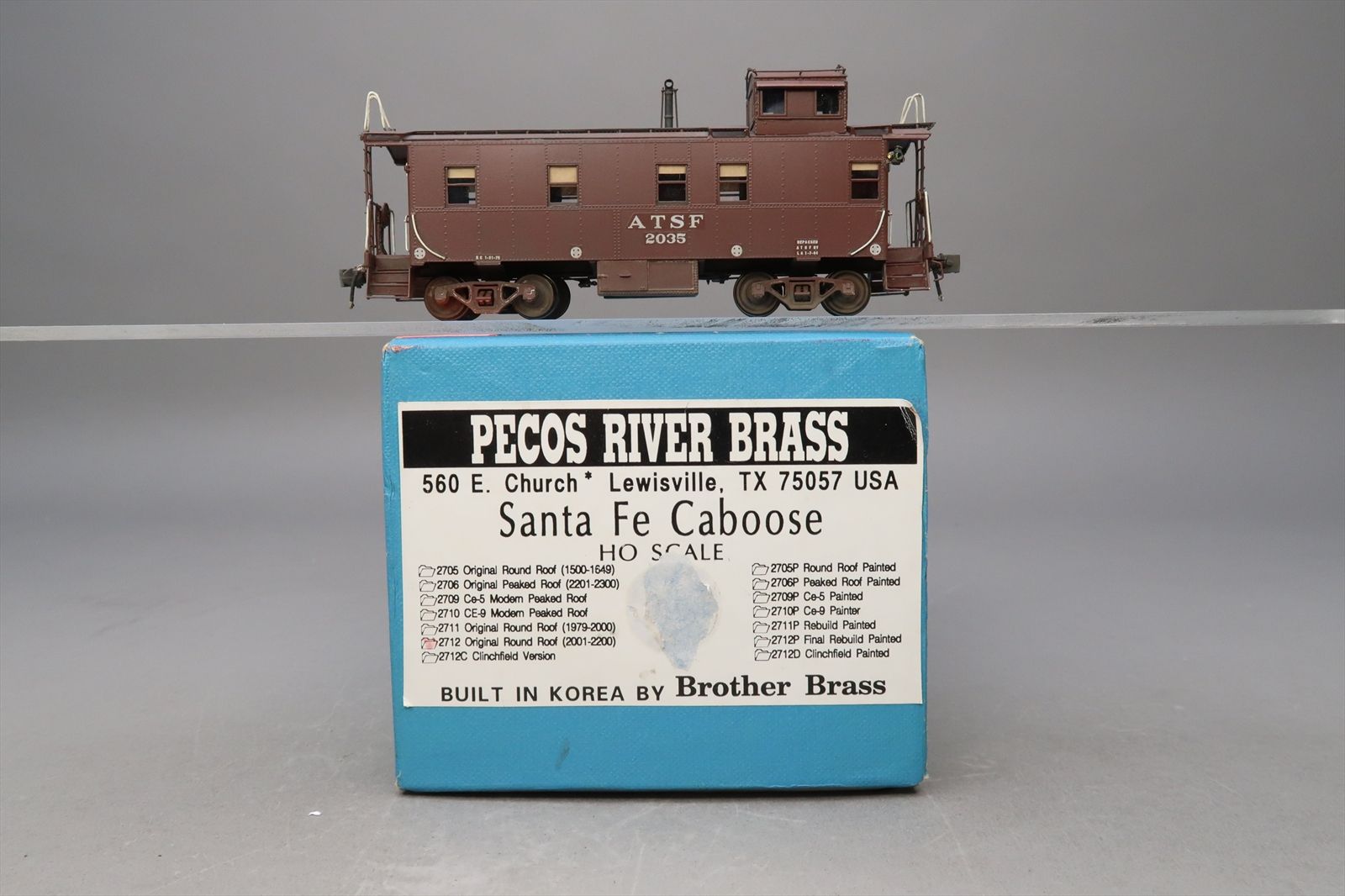HO Brass Model - PRB Pecos River 2712 AT&SF Santa Fe Original Round ...