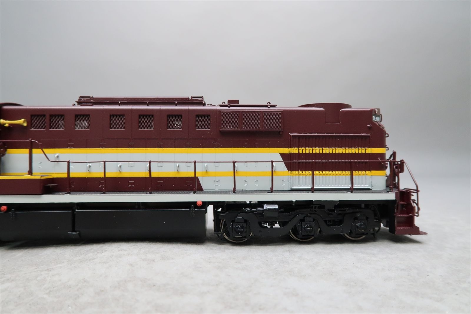 HO Brass Model - OMI 6900.1 ALCO RSD7 Demo Demonstrator Gray / Maroon ...