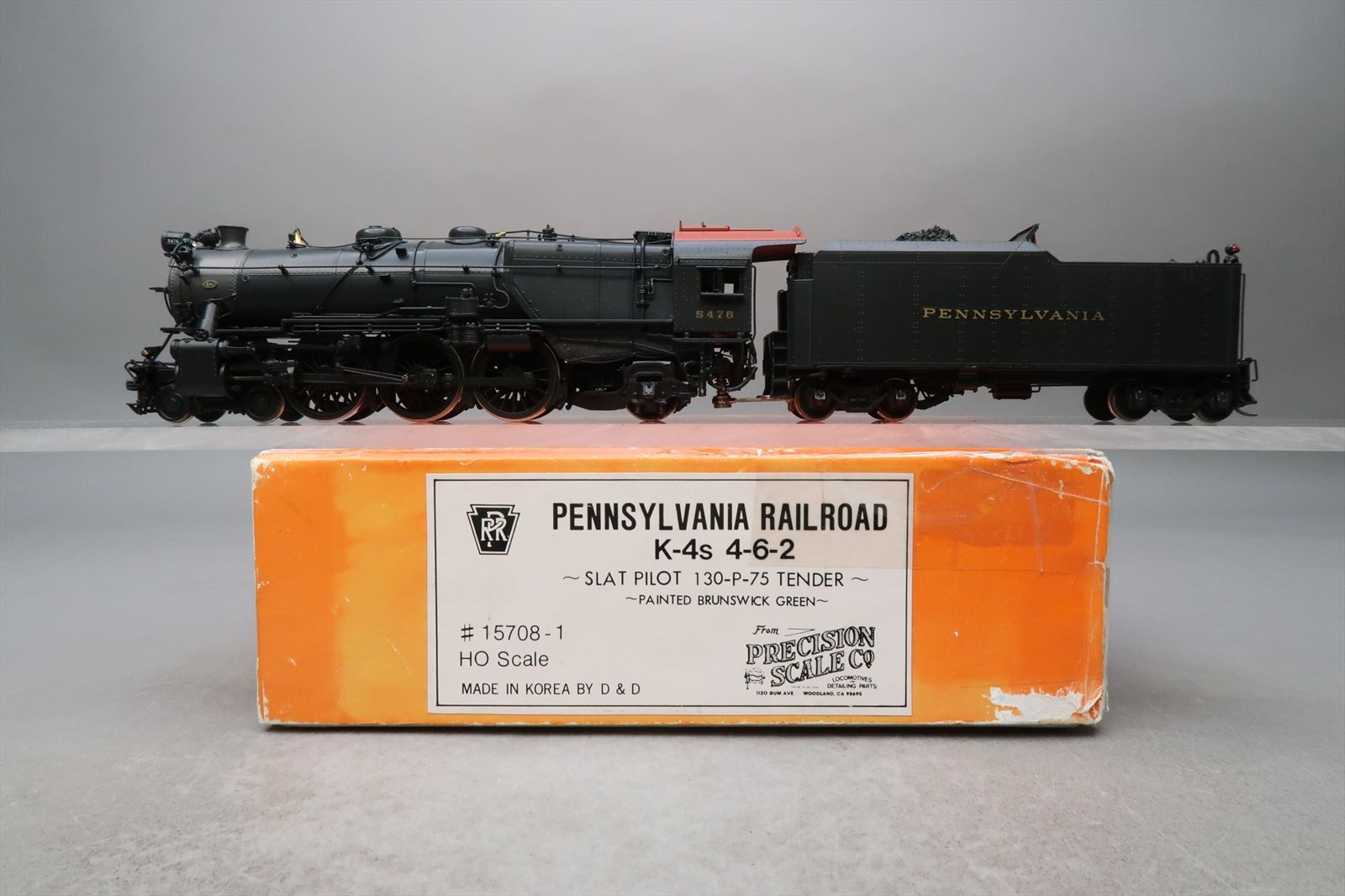 HO Brass Model - PSC 15708-1 PRR Pennsylvania K-4s 4-6-2 Slat Pilot ...