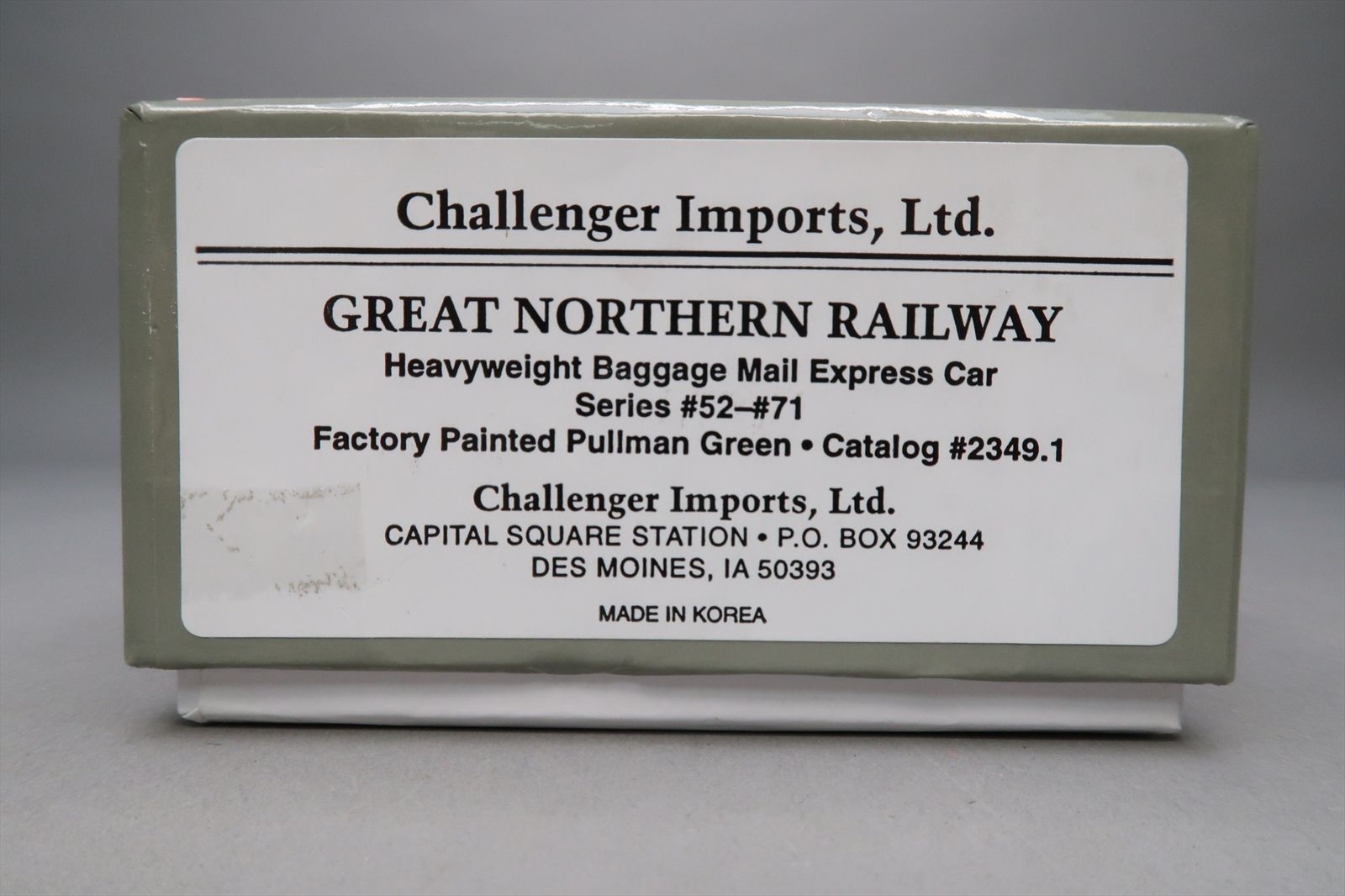 HO Brass Model - CIL 2349.1 GN Great Northern Heavyweight Baggage Mail ...