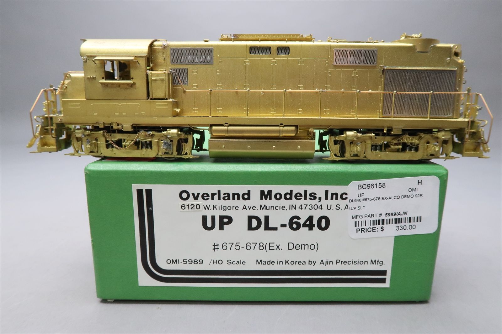 HO Brass Model - OMI 5989 UP Union Pacific RS-27 / DL-640 Ex-Demo ...