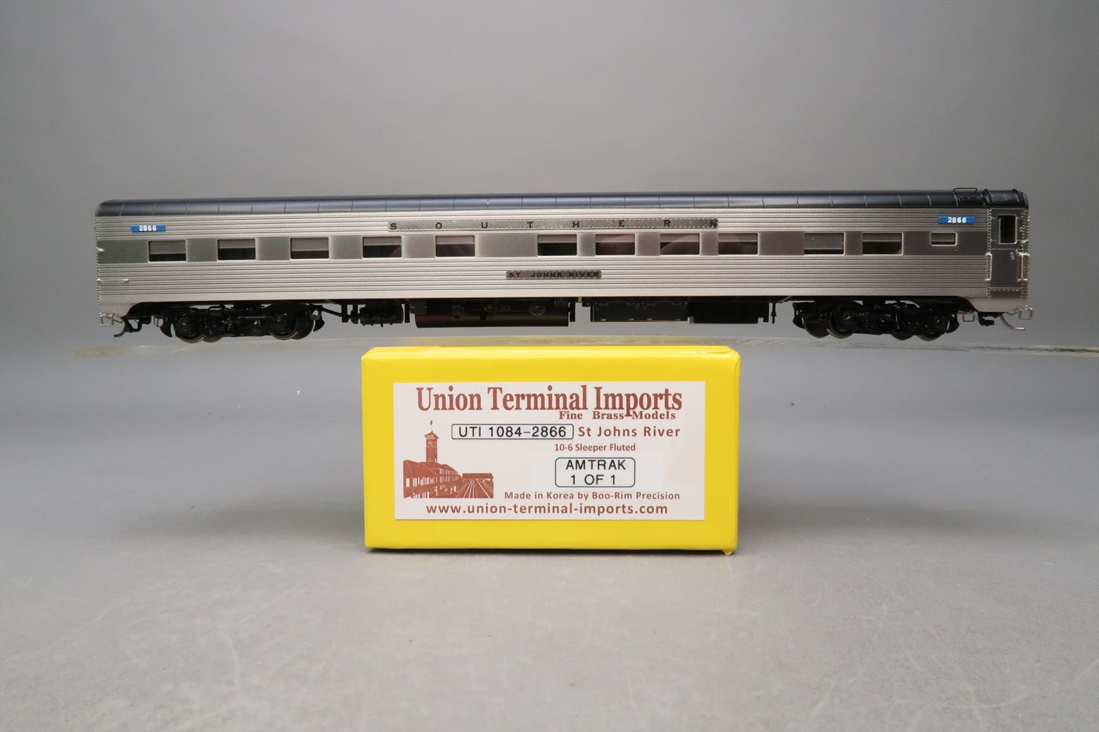 HO Brass Model - UTI 1084-1 1084-2866 SOU Southern Amtrak 10-6 Fluted ...