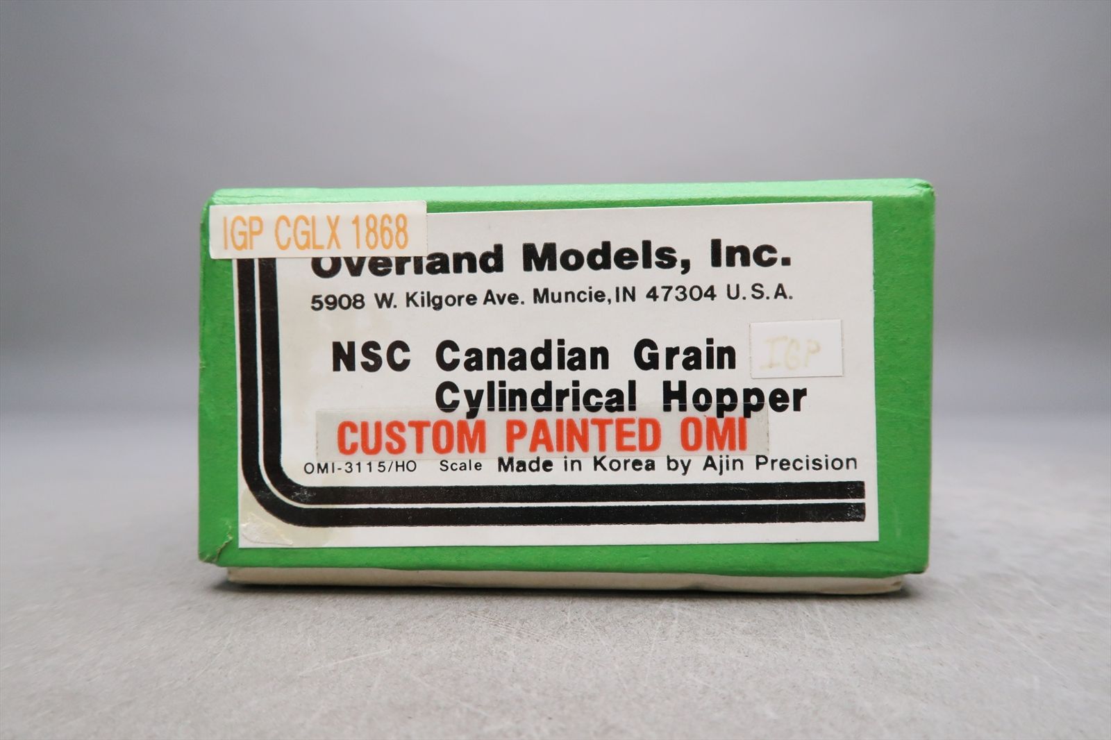 HO Brass Model - OMI 3115.1 NCS CN IGN CGLX Cylindrical Covered Hopper ...