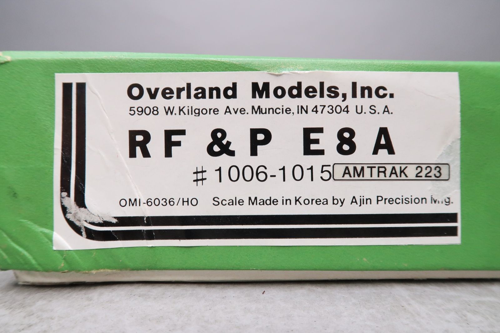 HO Brass Model - OMI 6036 RF&P as Amtrak E8 E8A #223 - Pro Paint ...