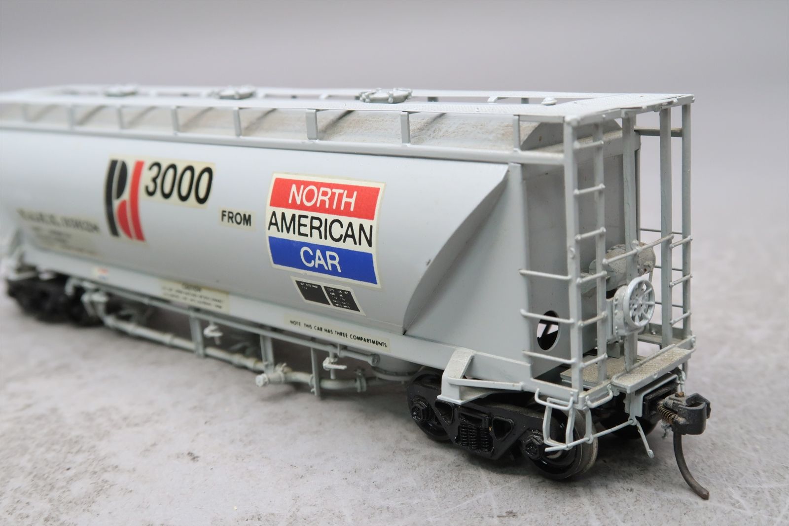 HO Brass Model - OMI 3001 NAHX Pd 3000 Covered Hopper #93628 - Custom ...
