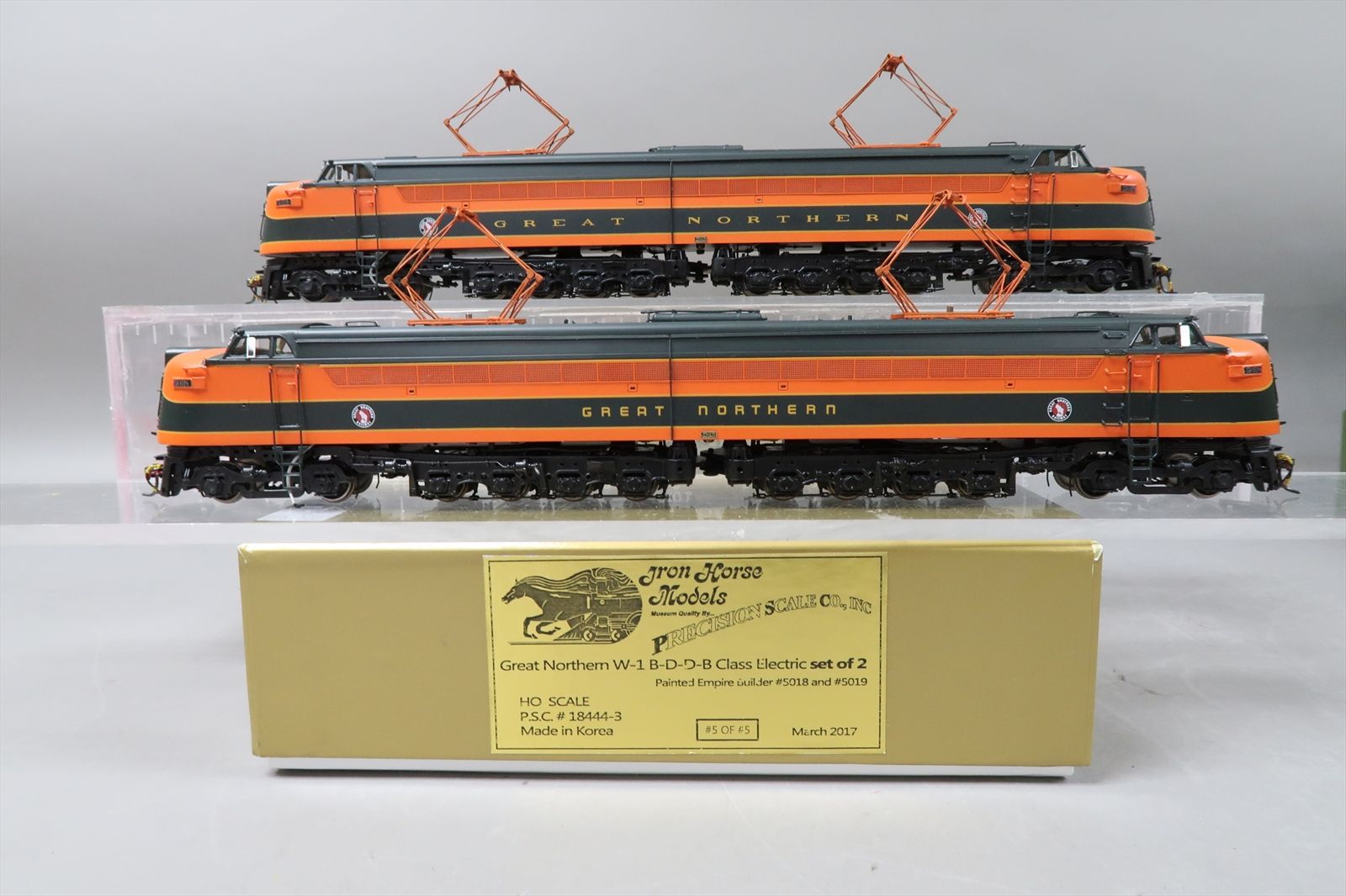 HO Brass Model - PSC 18444-3 GN Great Northern W-1 Electric Set of 2 ...