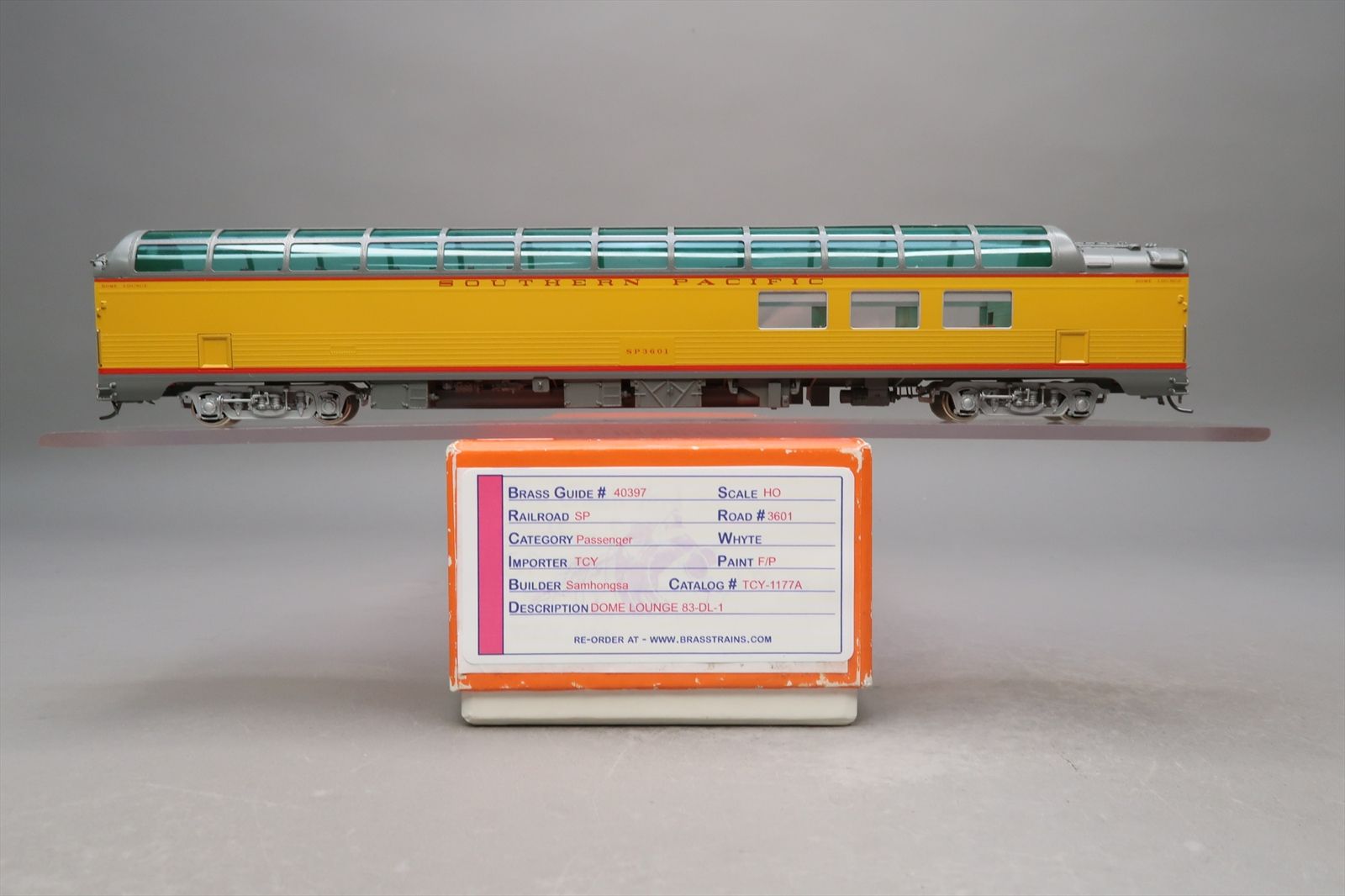 HO Brass Model - TCY 1177a SP Southern Pacific 78 Seat Full Dome Lounge ...