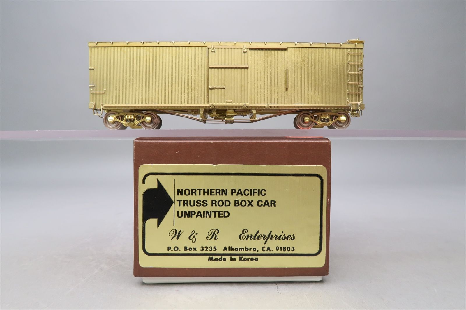 HO Brass Model - W&R NP Northern Pacific Truss Rod Boxcar Box Car ...