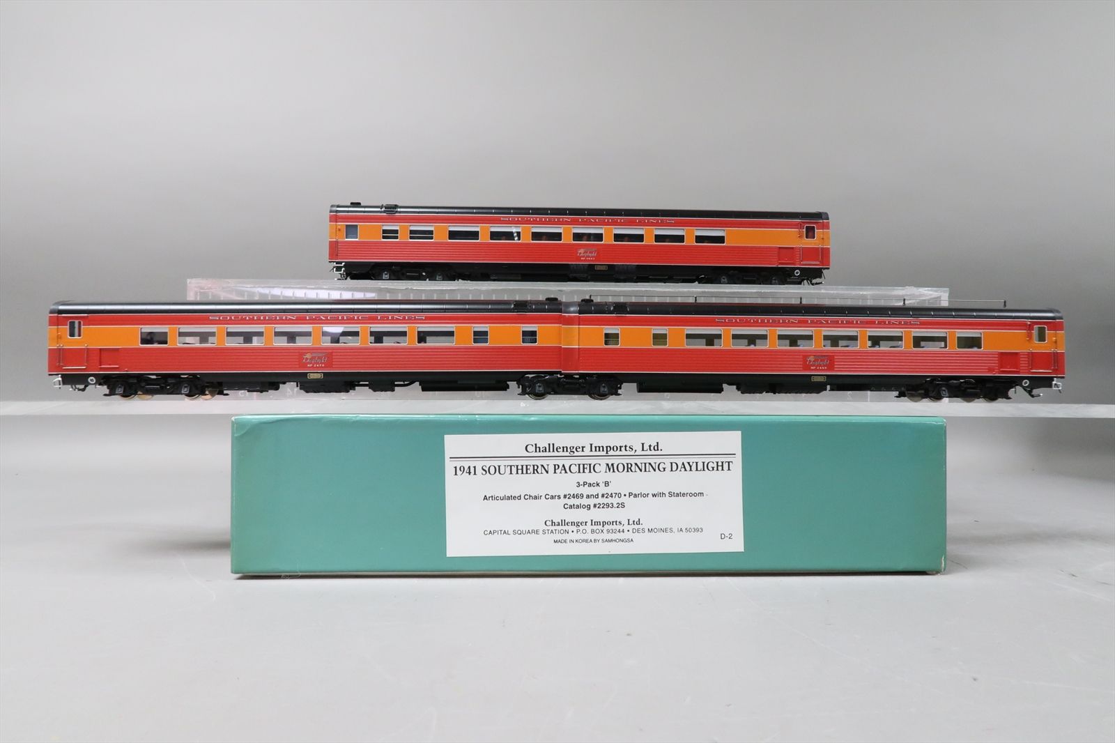 HO Brass Model - CIL 2293.2S SP Southern Pacifc 1941 Morning Daylight 3 ...