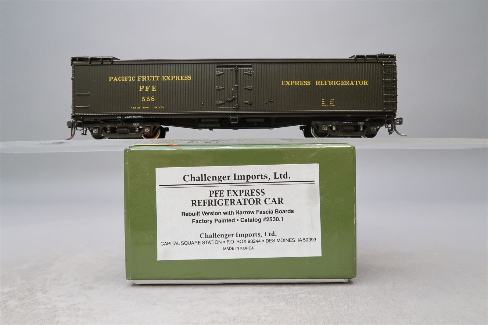 HO Brass Model - CIL 2530.1 PFE Pacific Fruit Express Reefer ...