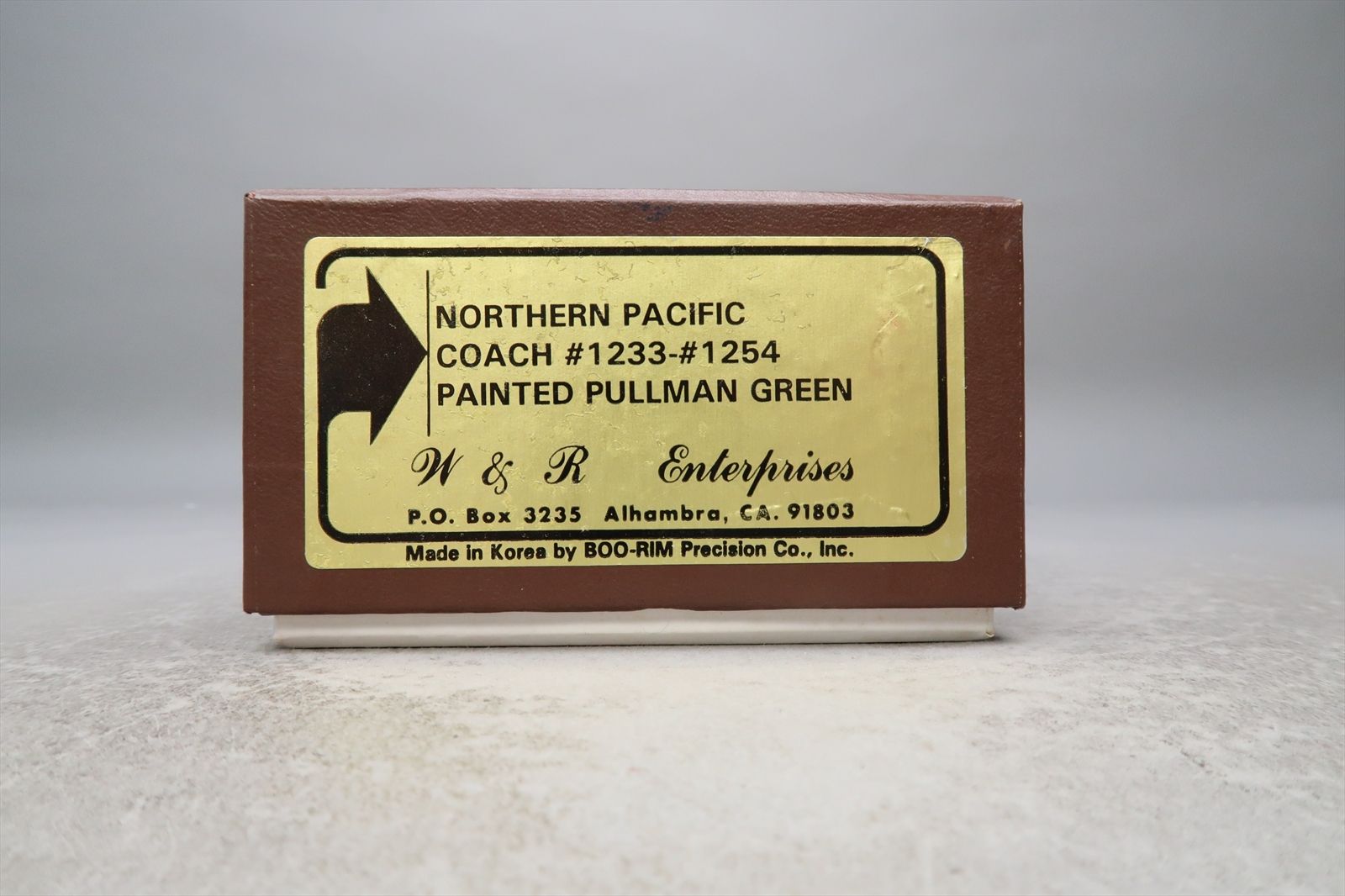 HO Brass Model - W&R NP Northern Pacific Coach Pullman Green #1237 - F ...