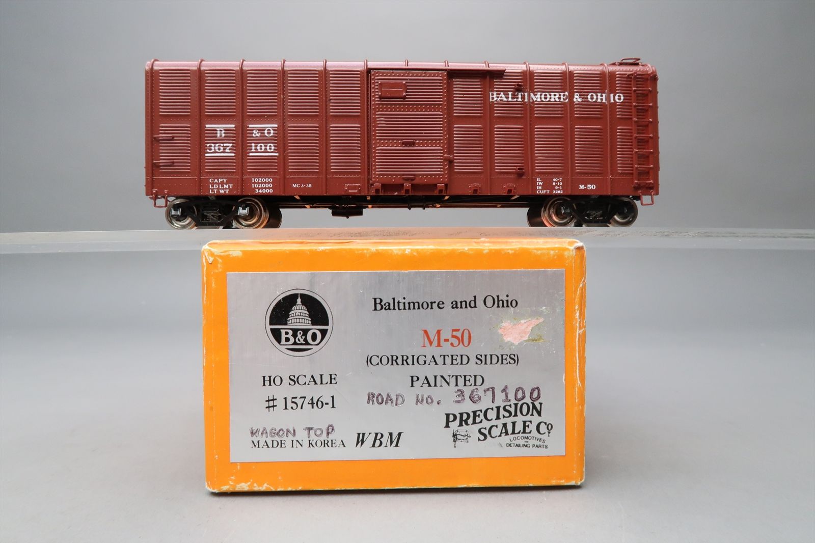 HO Brass Model - PSC 15746-1 B&O Baltimore & Ohio M-50 Corrugated ...