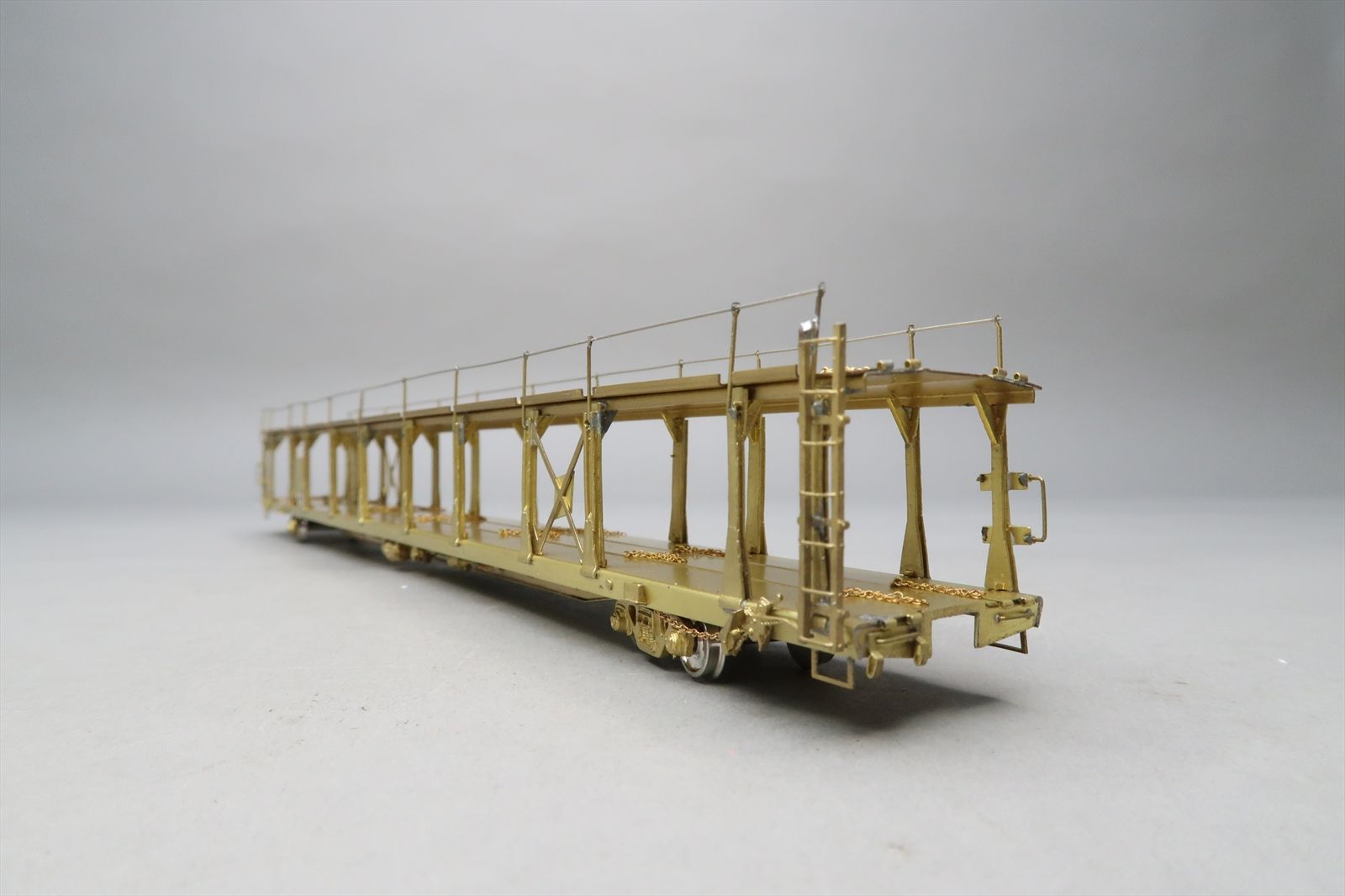 HO Brass Model - OMI 1354 Bi-Level Auto Rack Open Type - Unpainted ...