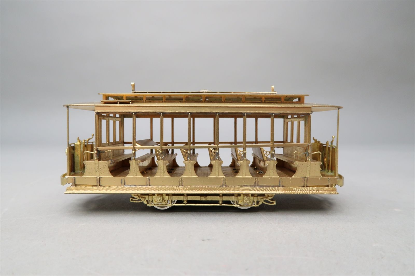 HO Brass Model - MTS 10 Bench Open Trolley - Unpainted - 1984 Run - KMT