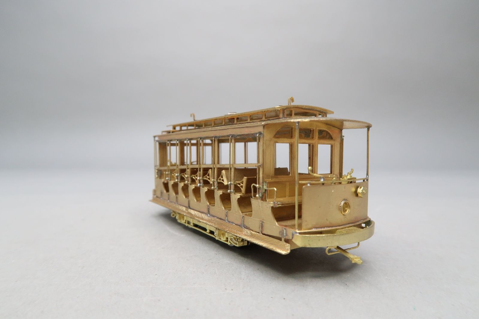 HO Brass Model - MTS 10 Bench Open Trolley - Unpainted - 1984 Run - KMT