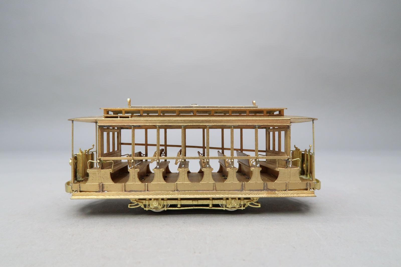 HO Brass Model - MTS 10 Bench Open Trolley - Unpainted - 1984 Run - KMT