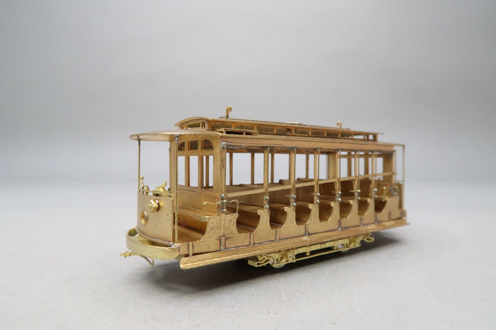 HO Brass Model - MTS 10 Bench Open Trolley - Unpainted - 1984 Run - KMT