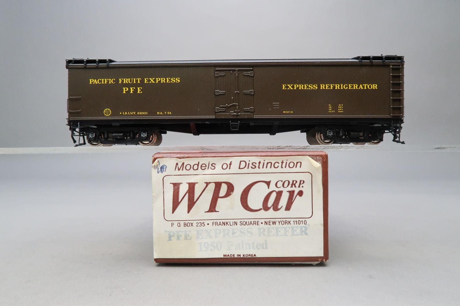 HO Brass Model - WPCC WP Car Corp. PFE Pacific Fruit Express Reefer ...
