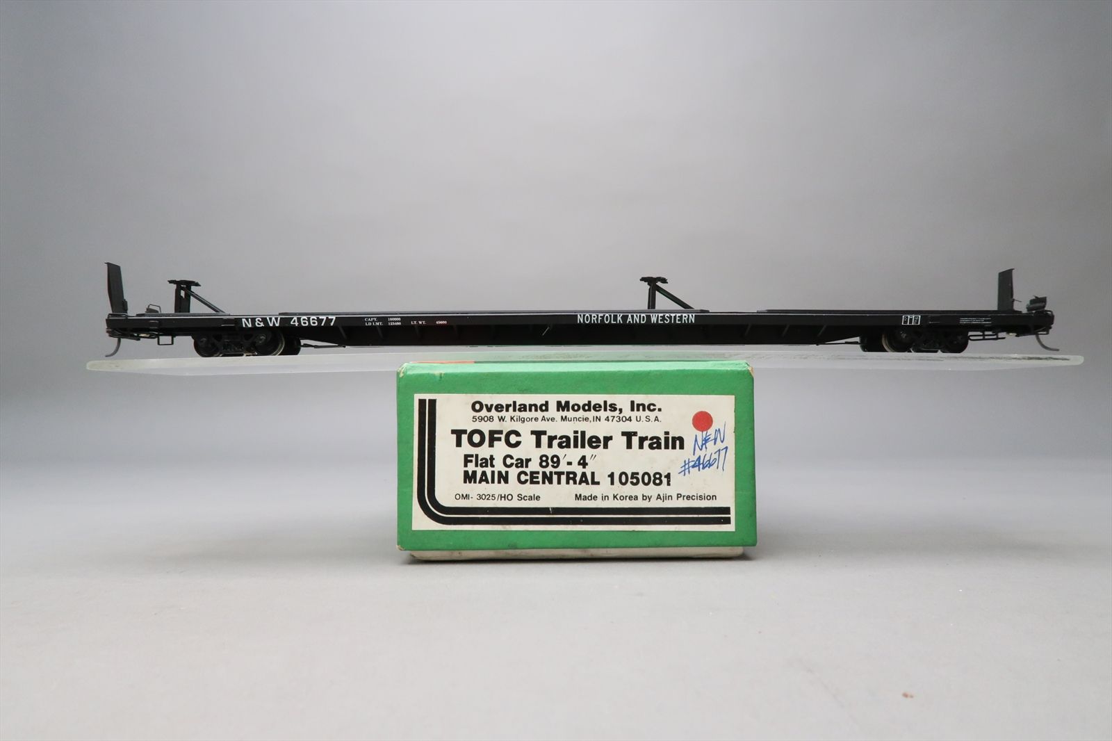 HO Brass Model - OMI 3025 MEC as N&W Norfolk & Western TOFC Trailer ...